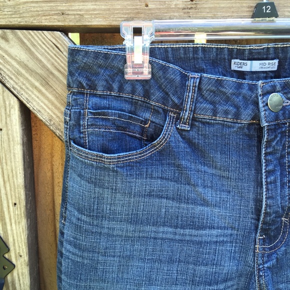 Straight Leg Mid Rise Jeans - Picture 3 of 6